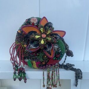 Mary Frances Crossbody Clutch Vintage Rare Bag